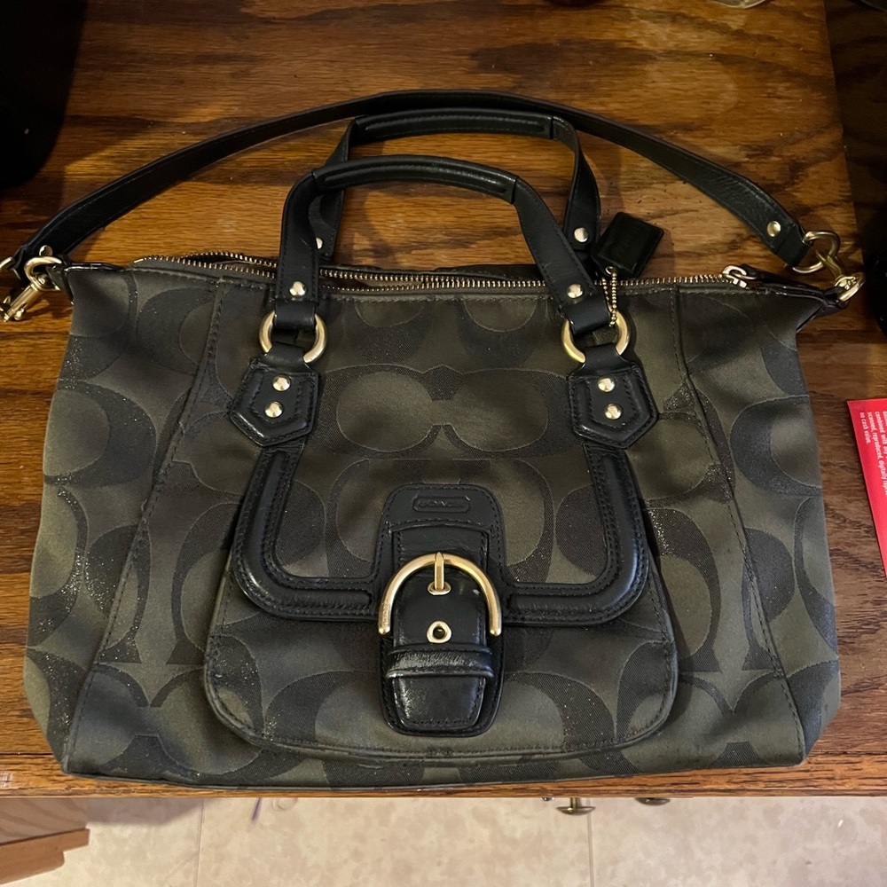 Retired coach green purse